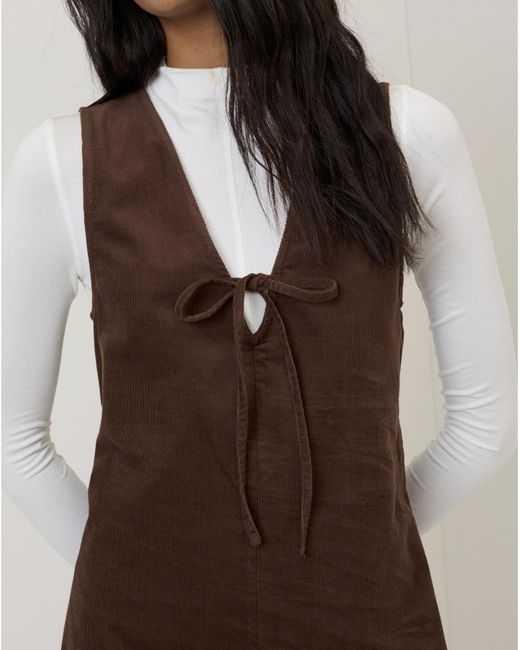 Nobody's Child Natural Nila Mini Cord Dress