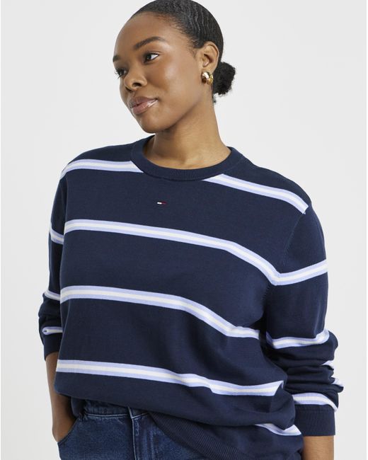 Tommy Hilfiger Blue Crew Sweatshirt