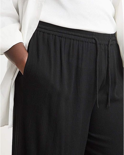 Simply Be White Crinkle Culottes