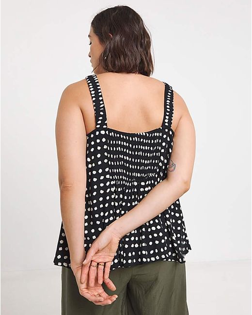 Simply Be Black Crinkle Cami