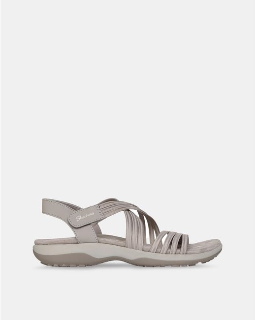 Skechers White Reggae Standard Sandals