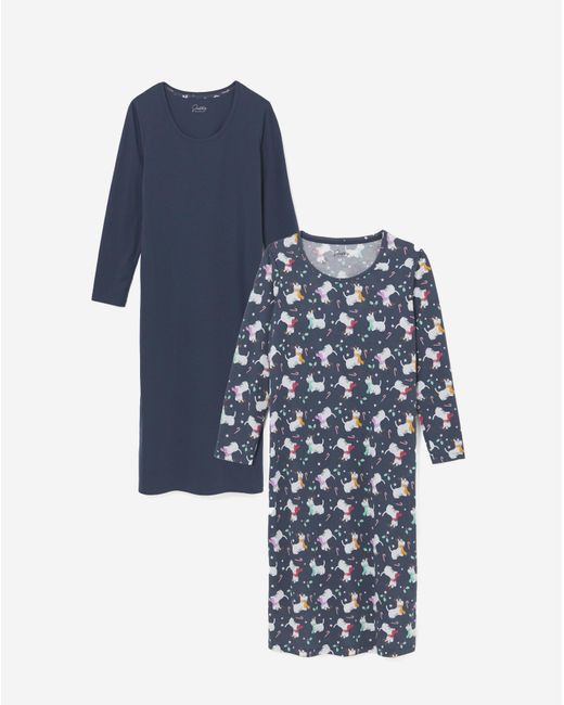 Pretty Secrets Blue Christmas Value Nighties