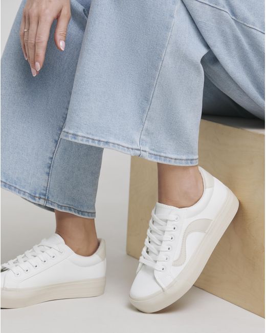 Simply Be Blue Retro Runner Trainer