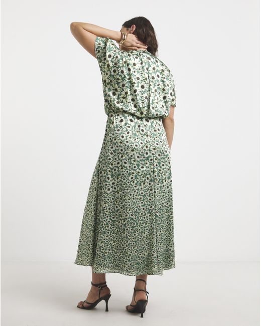 Joanna Hope Green Split Sleeve Maxi Dress