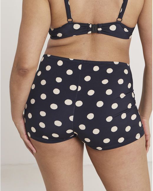 Simply Be Black Printed Bikini Shorts