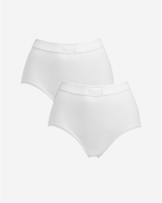 Sloggi White 2Pk Comfort Maxi Knicker