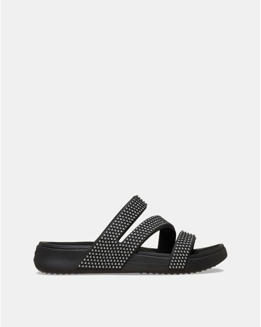 CROCSTM White Get Away Strappy Gems Detail