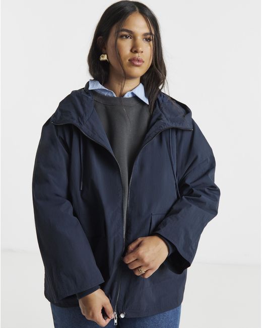 Simply Be Blue Lightweight Tech Parka