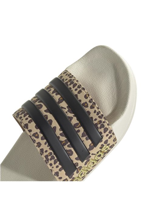 Adidas White Adilette Shower Slides
