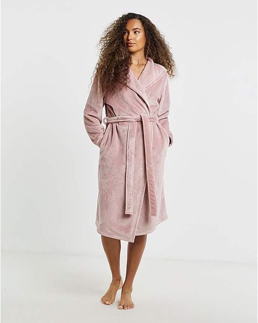 Pretty Secrets Pink Fleece Dressing Gown