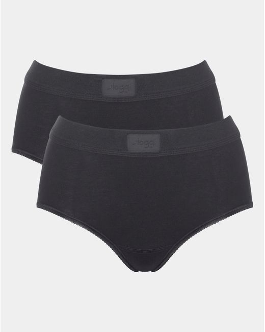 Sloggi Black 2Pk Comfort Maxi Knicker