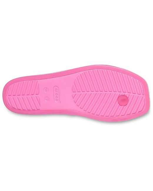 CROCSTM Pink Miami Jely Toe Loop Sandal