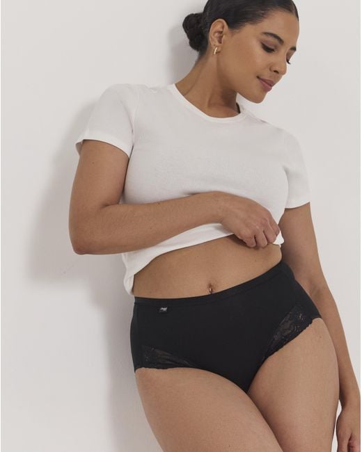 Sloggi White 2Pk Romance Maxi Knickers