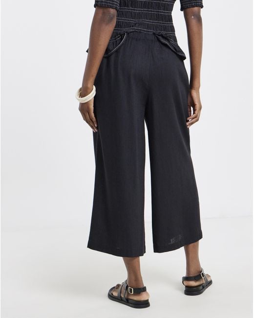 Simply Be Blue Linen Culotte