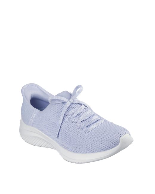 Skechers White Ultra Flex 3.0 Trainers