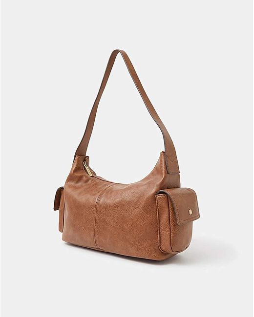 Accessorize Brown Utility Shoulder Bag