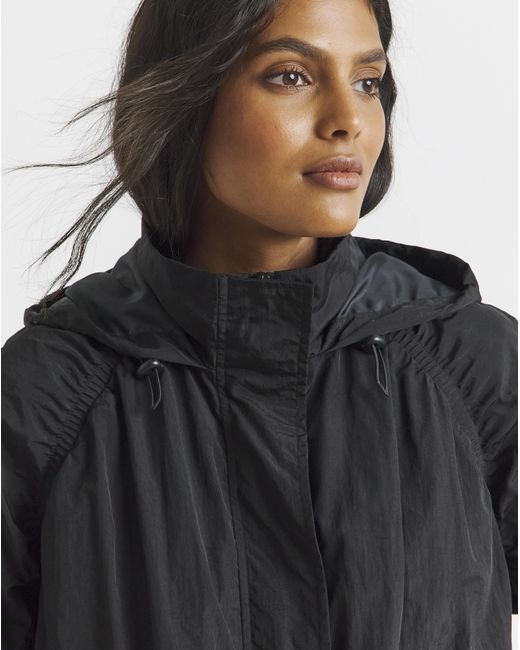 Simply Be Blue Pocket Detail Parachute Parka