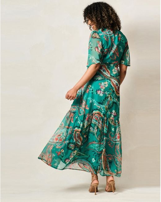 Hope & Ivy Blue Reese Dress