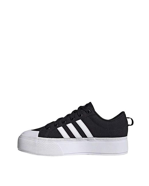 Adidas White Bravada 2.0 Platform Trainers