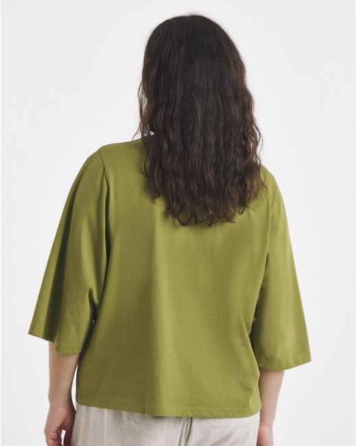 Simply Be Green Kimono Sleeve T-Shirt