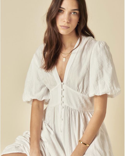 Nobody's Child Natural Midi Dress