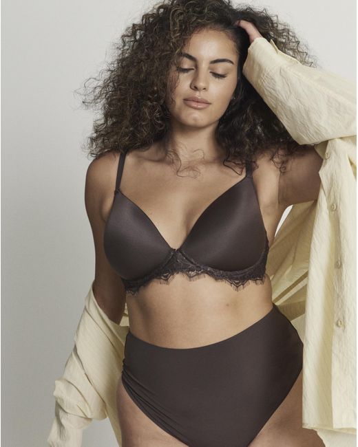 Figleaves Black Smoothing Non Wired Padded Bra