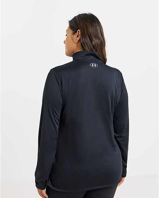 Under Armour Black 1/2 Zip Solid Top