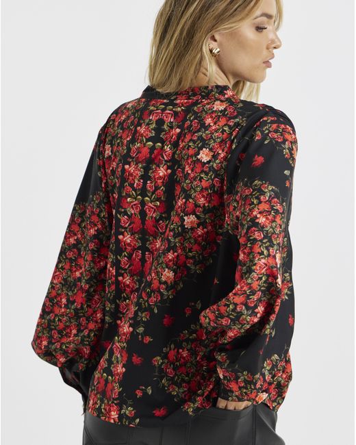 Hope & Ivy Red Eva Blouse