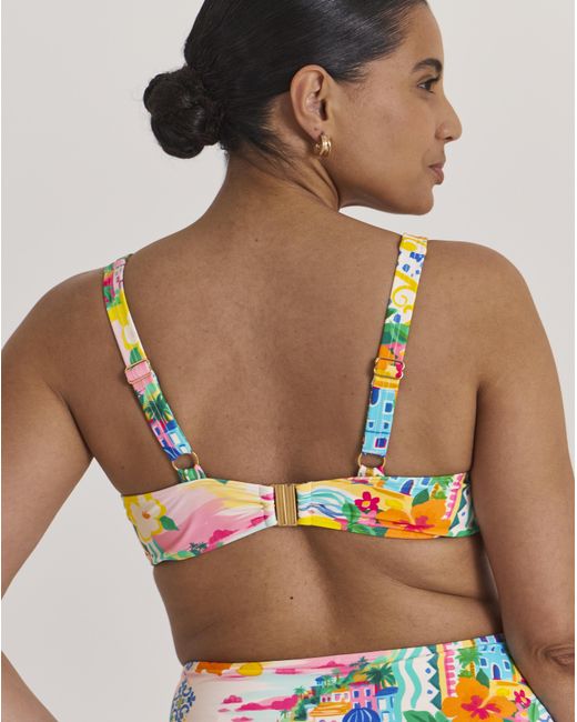 MAGISCULPT Green Underwired Printed Bikini Top