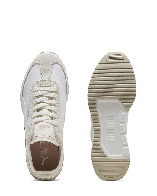 PUMA White R78 Wind Nylon Trainers
