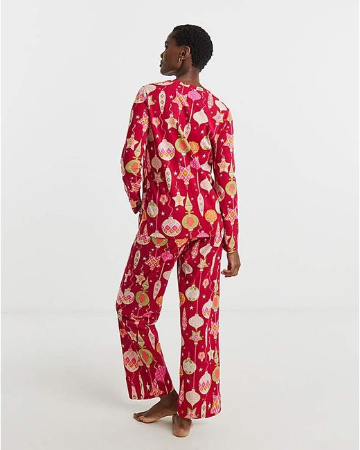 JD Williams Red Value 2 Pack Pj Set