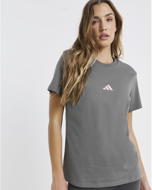 Adidas Gray Animal Loose Graphic T-Shirt