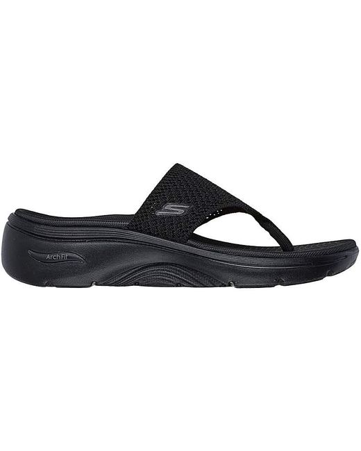 Skechers Black Go Walk Arch Fit 2.0 Sandal