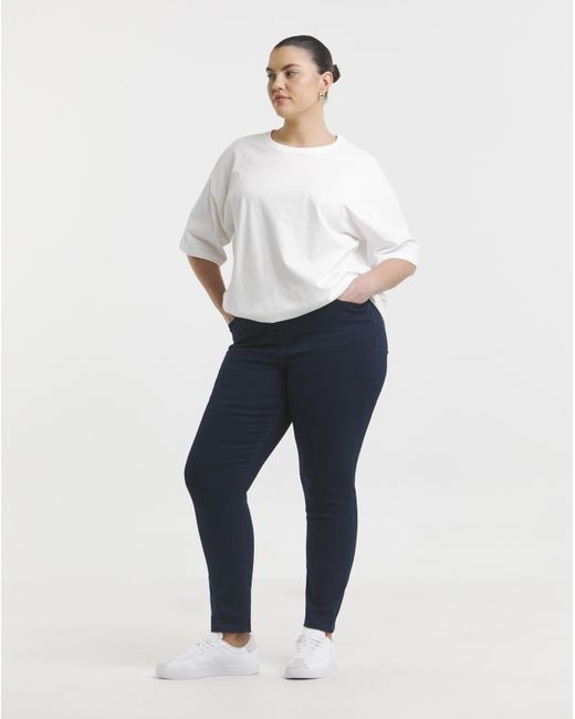 Simply Be Blue Slim Highwaist Super Stretch Jean