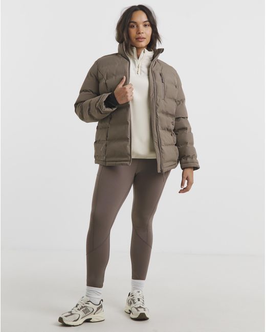 Snowdonia Brown Padded Showerproof Jacket
