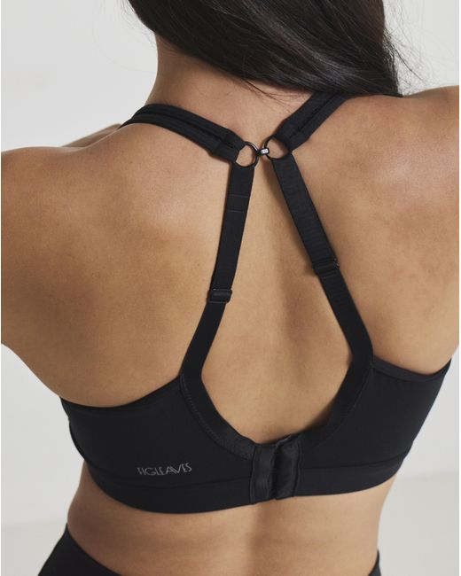 Figleaves Black Medium Support Sports Bra