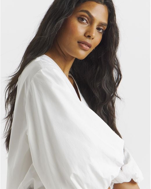 Simply Be White Button Through Blouse