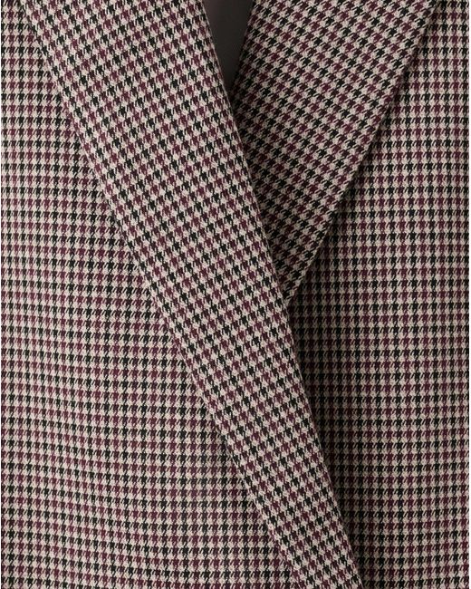 Mango Natural Houndstooth Blazer