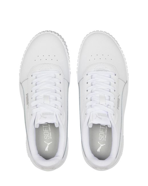 PUMA White Carina 2.0 Trainers