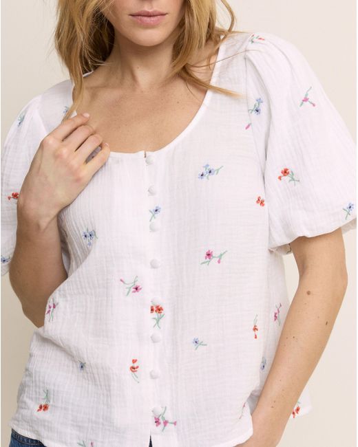 Nobody's Child White Edris Blouse