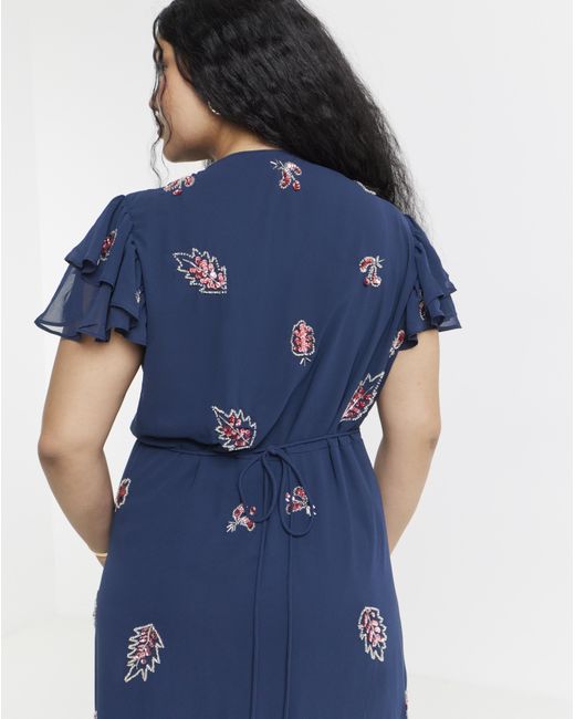 Hope & Ivy Blue Joslin Maxi