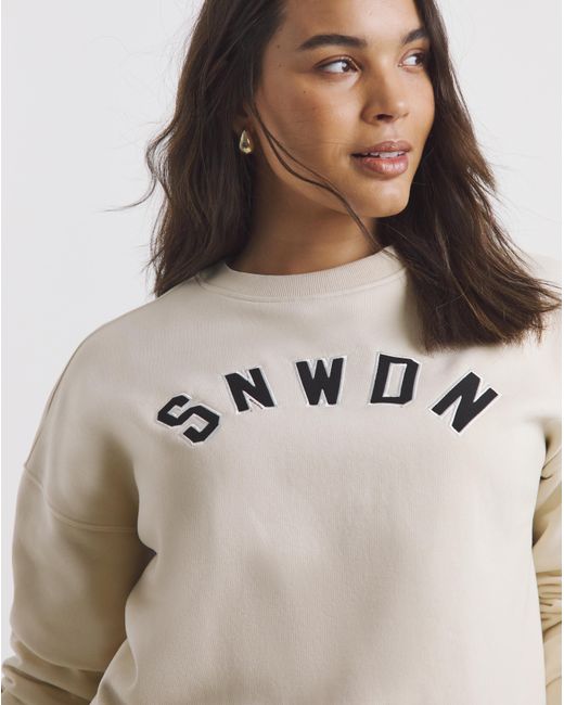 Snowdonia Blue Logo Crew Sweatshirt