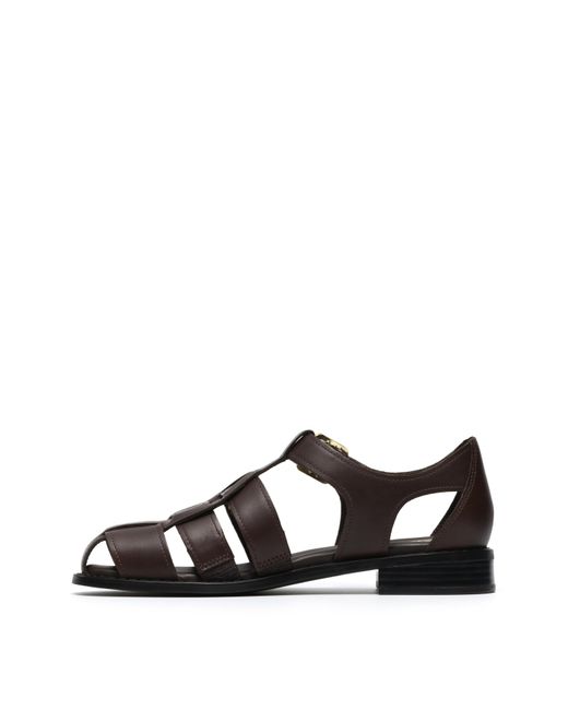 Clarks Black Hana Leather Sandal D Fit