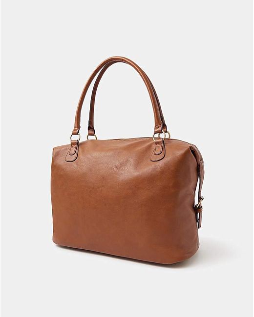 Accessorize Brown Double Zip Shoulder Bag