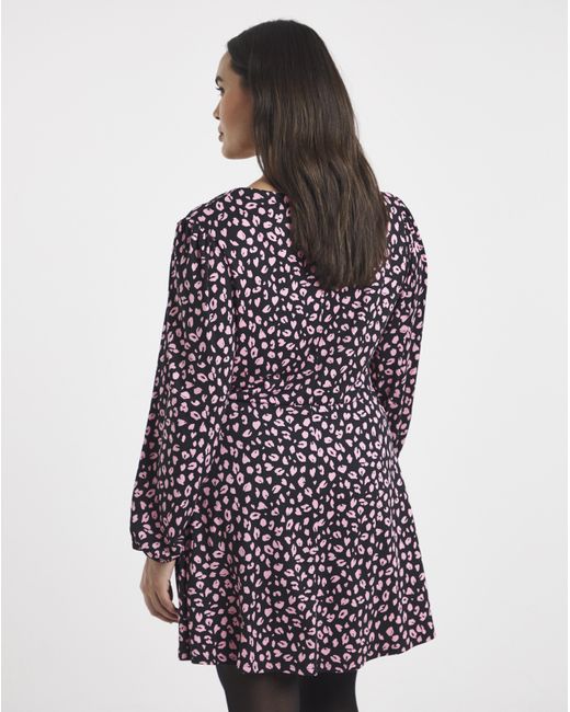 Simply Be Blue Supersoft Sweetheart Neck Skater Dress