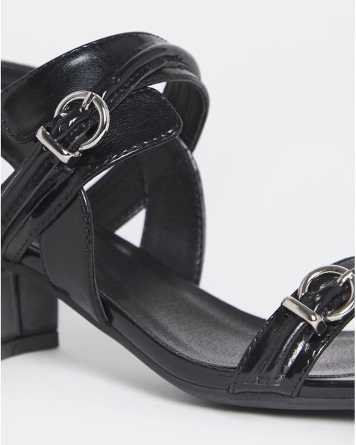 JD Williams Gray Two Strap Buckle Heels Ex Wide