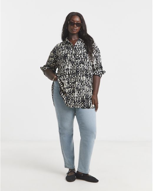 Simply Be Multicolor Crinkle Shirt