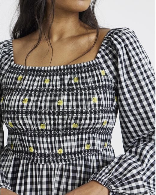 Simply Be Blue Embroidered Midi Dress