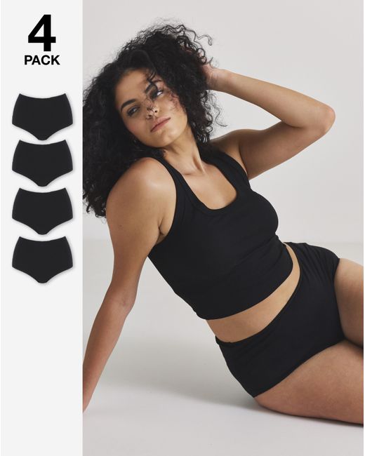 Pretty Secrets Blue 4 Pack Full Fit Knickers