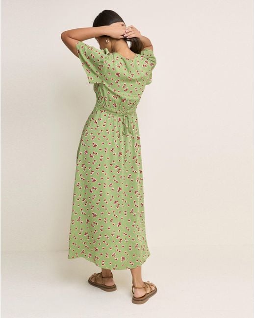Nobody's Child Green Atlas Midi Dress